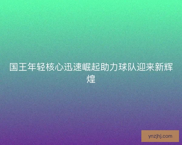 国王年轻核心迅速崛起助力球队迎来新辉煌